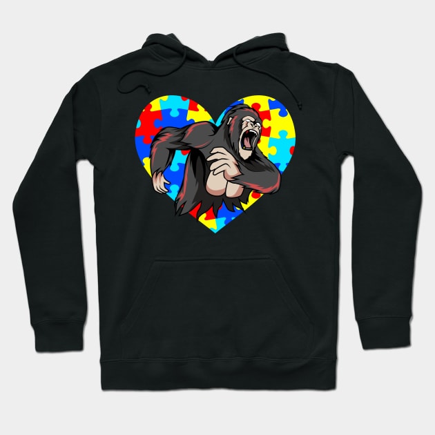 Autism Day monkey Hoodie by teespra